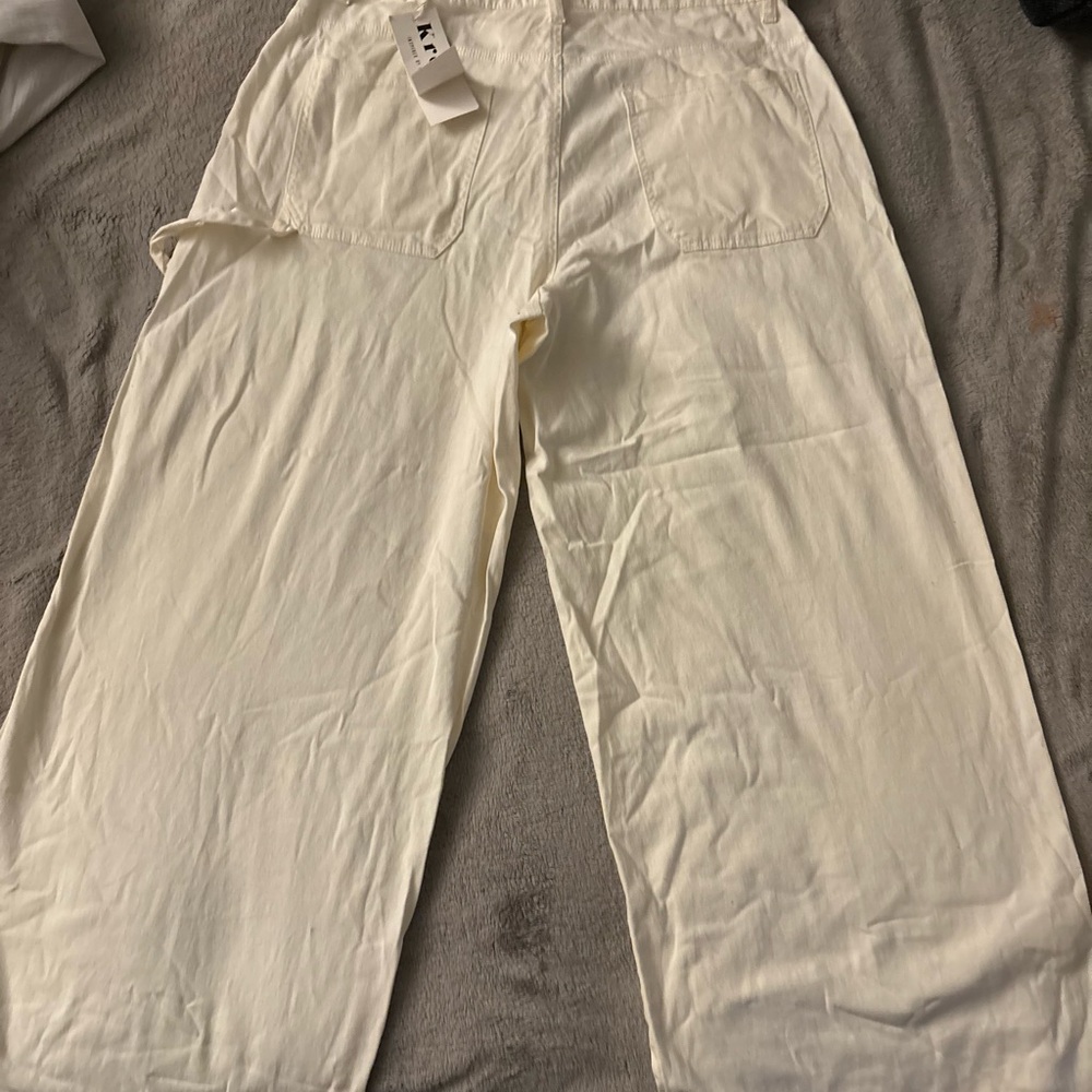 Kreamy - Women's Cozy Pants - Cream - 1X - Picture 2 of 4